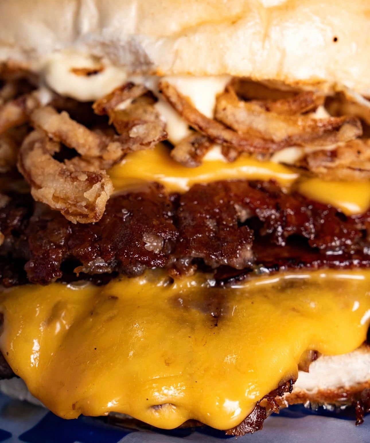 Cheese pull de una smash T Cocina