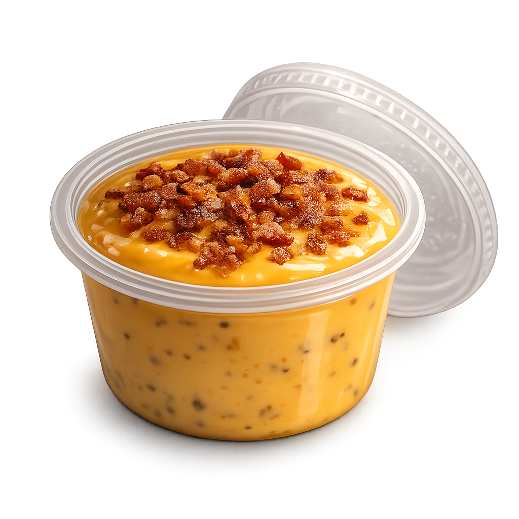 Dip cheddar y panceta